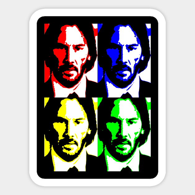 John Wick (pop art) Sticker by d1a2n3i4l5